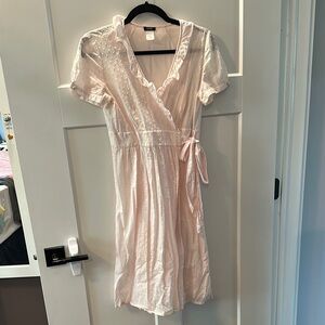 J. Crew Light Pink Wrap Dress